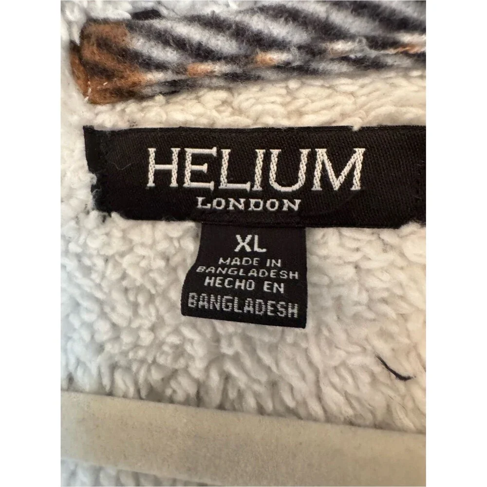 Helium Women’s Brown Plaid Sherpa-Lined Shacket